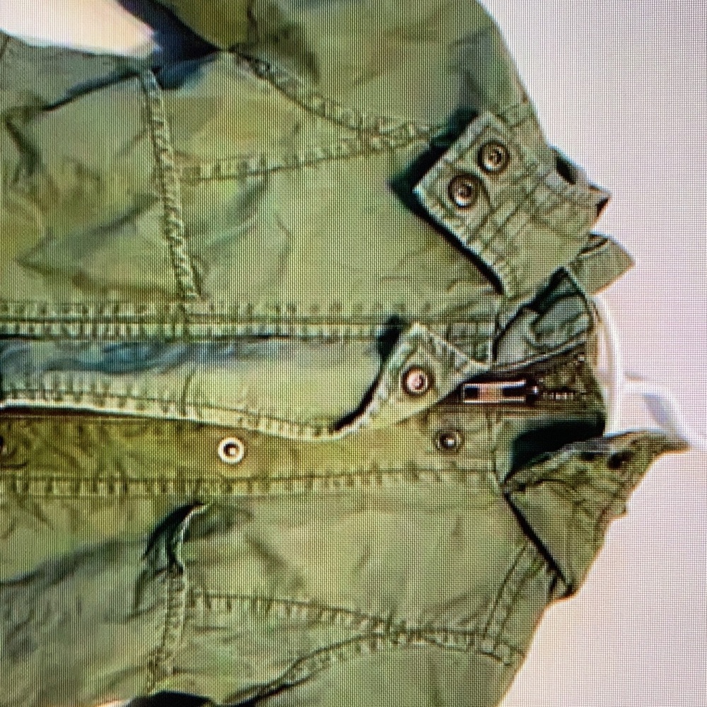 Green toddler hooded utility jacket